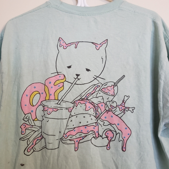 🦋UNISEX Odd Future Skater Cat T-shirt - Picture 3 of 7